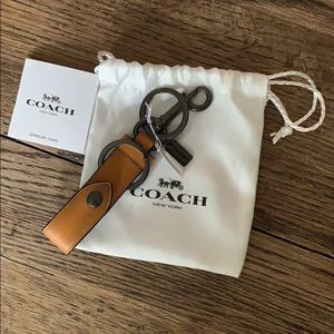 Coach Leather Key Chain